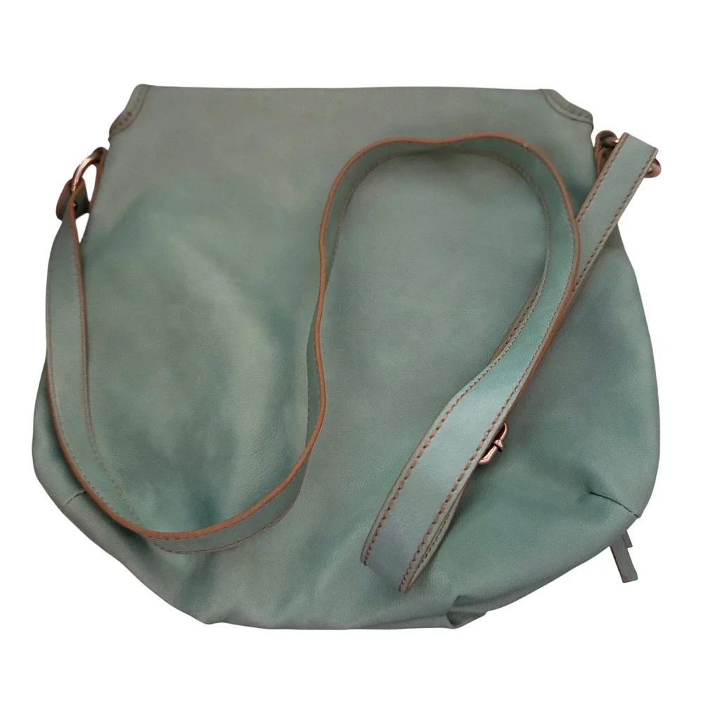 Relic Crossbody Bag Women Medium Teal Green Faux Leather Turnlock Crossbody